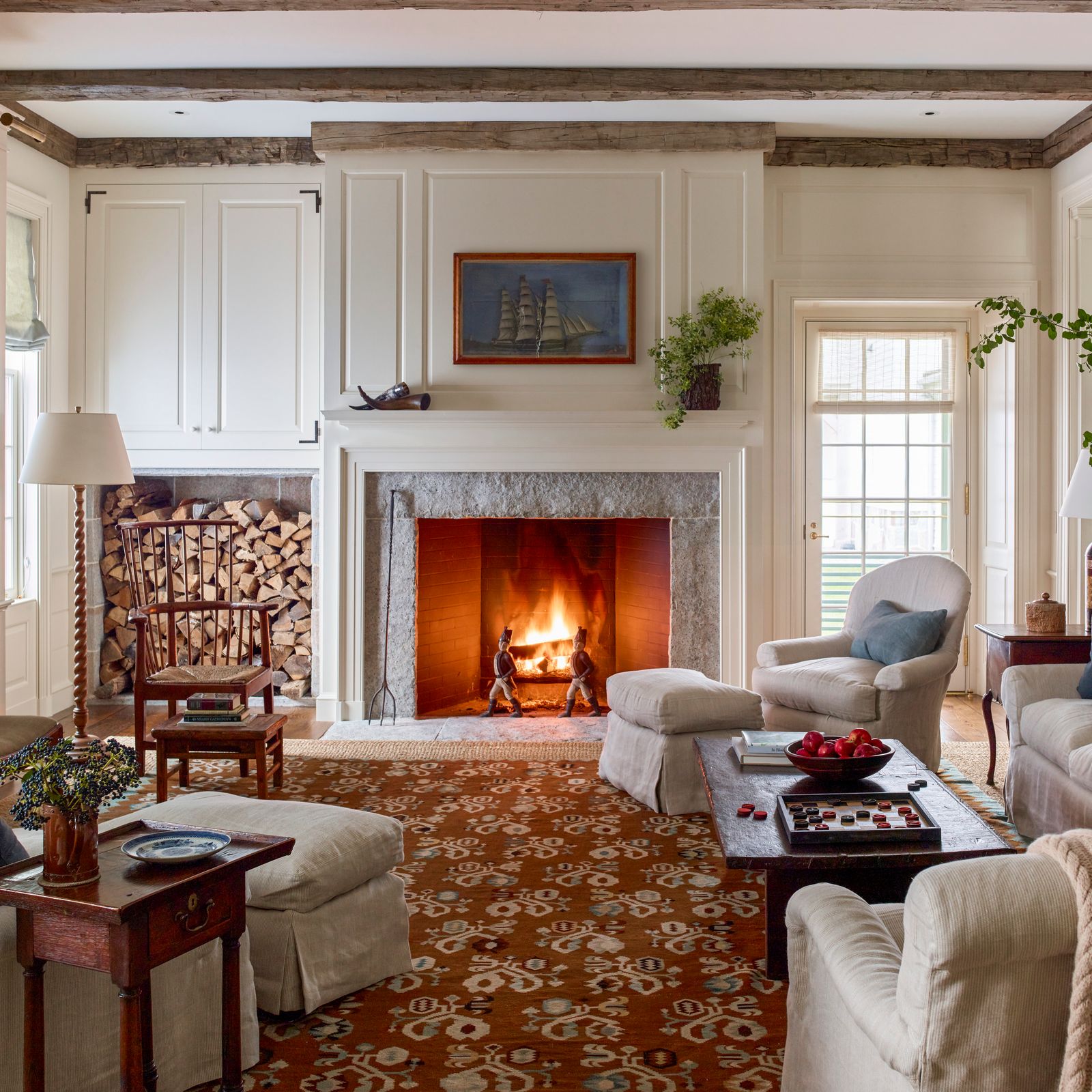 A magnificent shingled New England house with views across to Canada designed by Gil Schafer